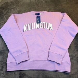Gear For Sports Big Cotton Killington Purple Oversized Sweatshirt Womens Small